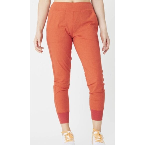 RABBIT RUNNING Jogalong Jogger Pants in Summer Fig Athleisure Gym Travel - Sz M - Picture 1 of 13